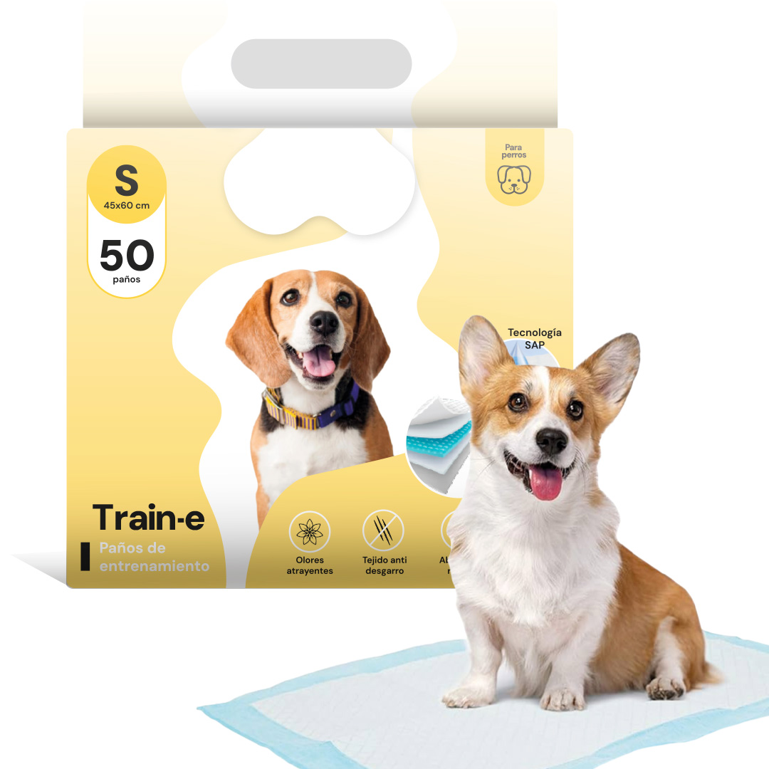 PAÑO DE ENTRENAMIENTO PARA PERRO BEEPAW TRAIN-E SMALL 45*60 X 50 UNIDADES