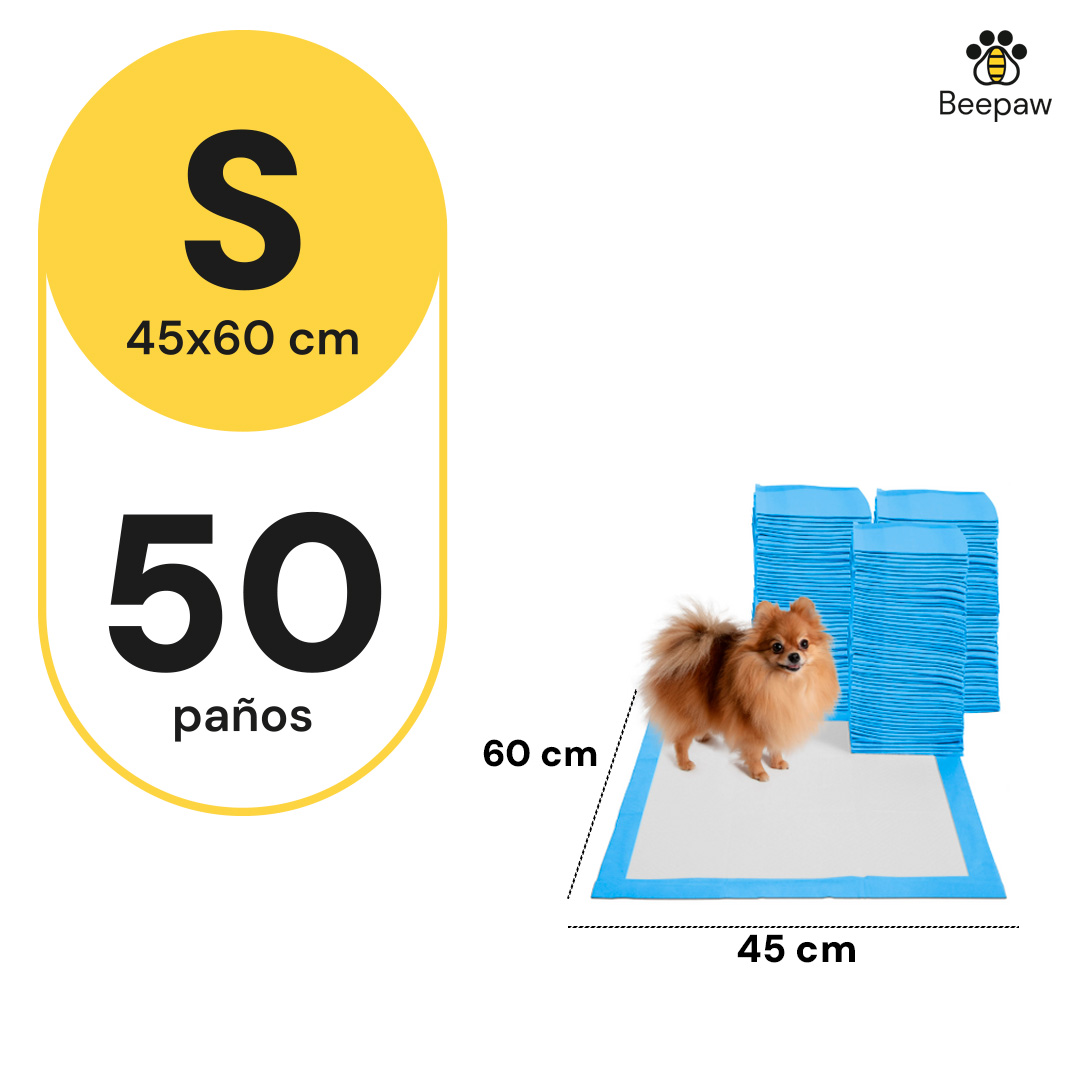 PAÑO DE ENTRENAMIENTO PARA PERRO BEEPAW TRAIN-E SMALL 45*60 X 50 UNIDADES - Imagen 2