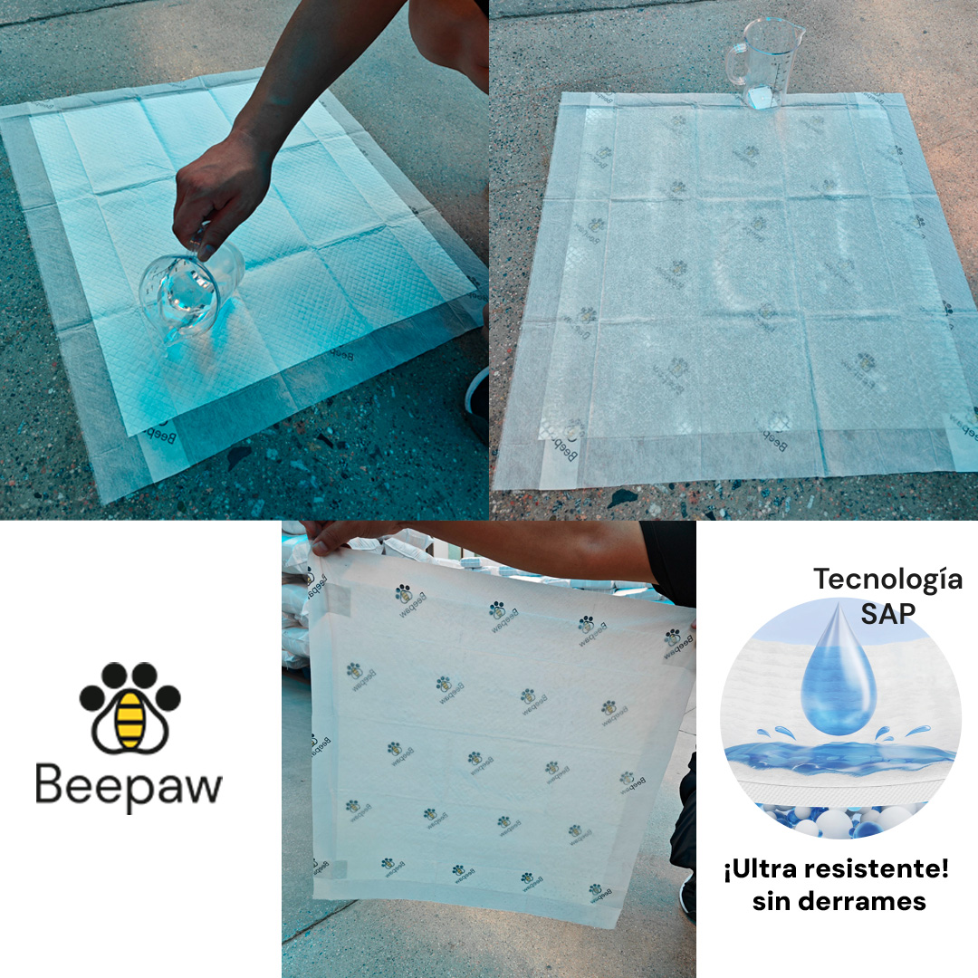 PAÑO DE ENTRENAMIENTO PARA PERRO BEEPAW TRAIN-E MEDIUM 60*60CM X 40 UNIDADES - Imagen 5