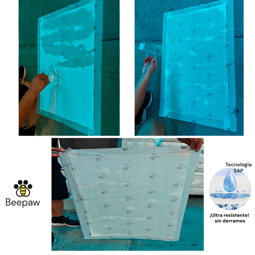 PAÑO DE ENTRENAMIENTO PARA PERRO BEEPAW TRAIN-E BIG 60*90 CM X 20 UNIDADES - Imagen 5