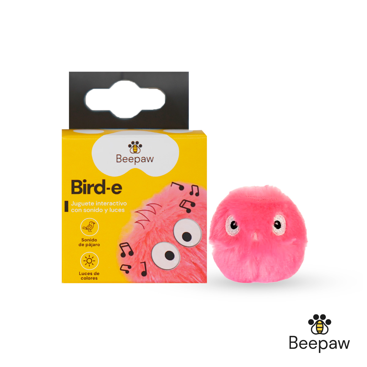 JUGUETE PELOTA PELUCHE BEEPAW BIRD-E ROSA
