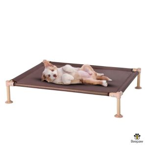 CAMA EN ALTURA MALLADA PARA PERROS 76*60*18CM