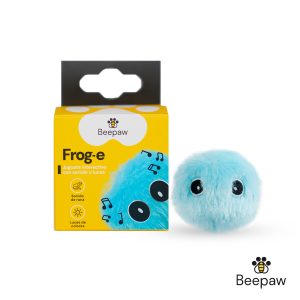 JUGUETE PELOTA PELUCHE BEEPAW FROG-E CELESTE