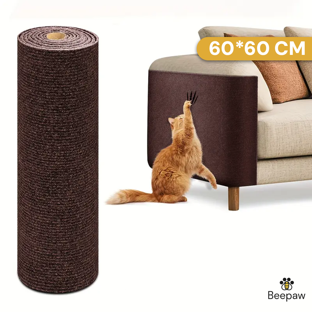CUBRE SILLON ANTIDESGARRO RASCADOR 60*60CM. MARRON