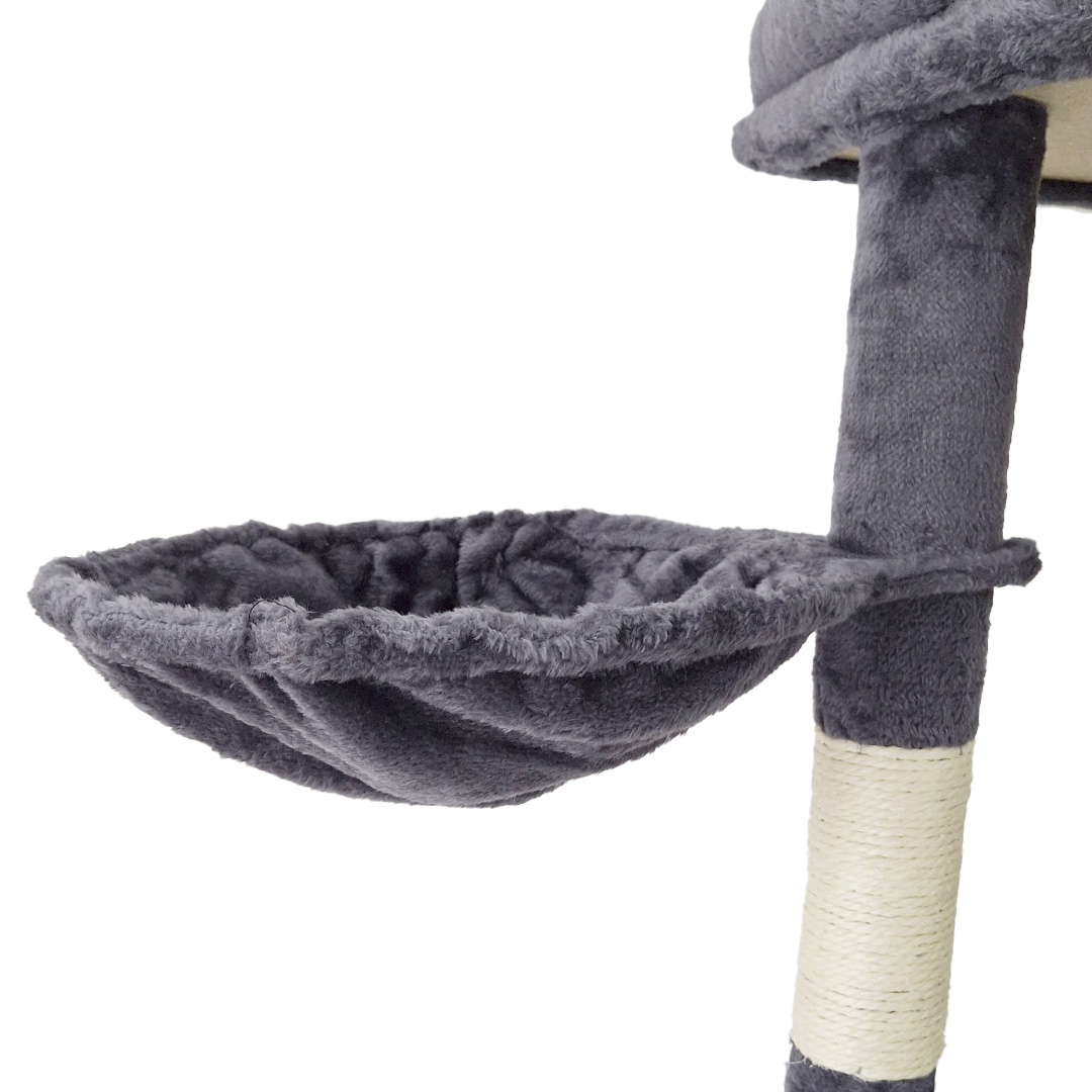 ARBOL PARA GATOS BEEPAW TERCIPELO VIOLETA 106*40*119 CM. MOD5 - Imagen 3
