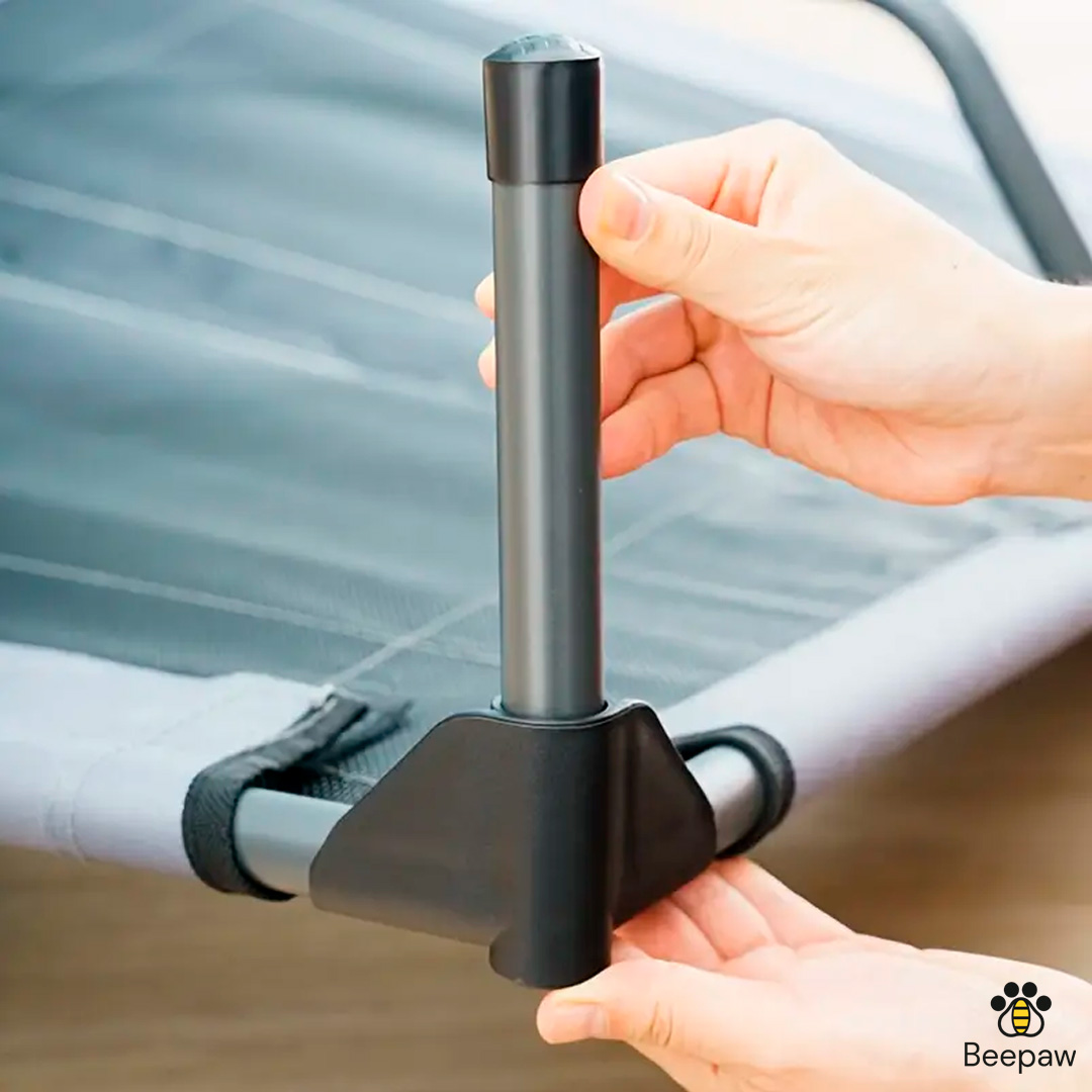 CAMA EN ALTURA PARA EXTERIOR CON TECHO PARA PERROS BEEPAW XL - Imagen 4