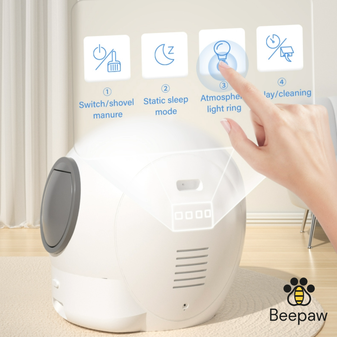 LITERA CON LIMPIEZA AUTOMÁTICA BEEPAW SAND-E BLANCA - Imagen 8