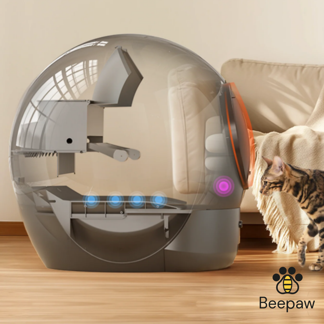 LITERA CON LIMPIEZA AUTOMÁTICA BEEPAW SAND-E BLANCA - Imagen 9
