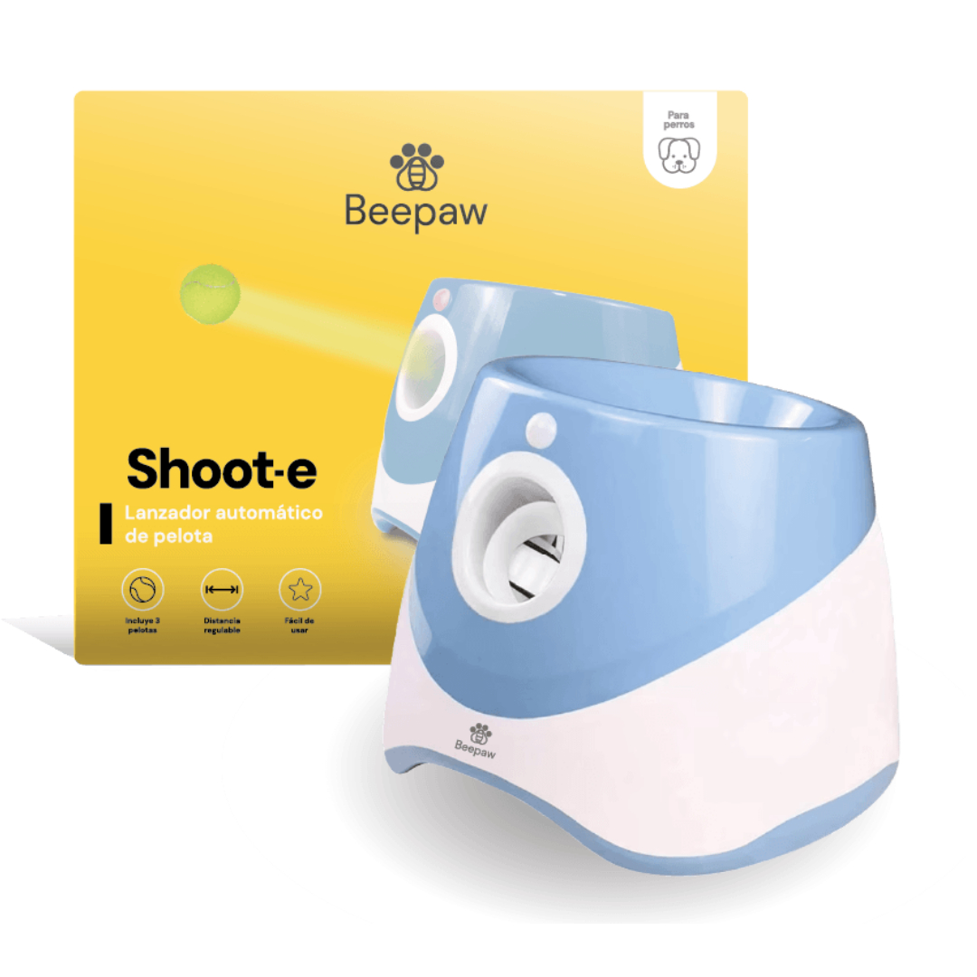 JUGUETE LANZAPELOTA INTERACTIVO BEEPAW SHOOT-E AZUL