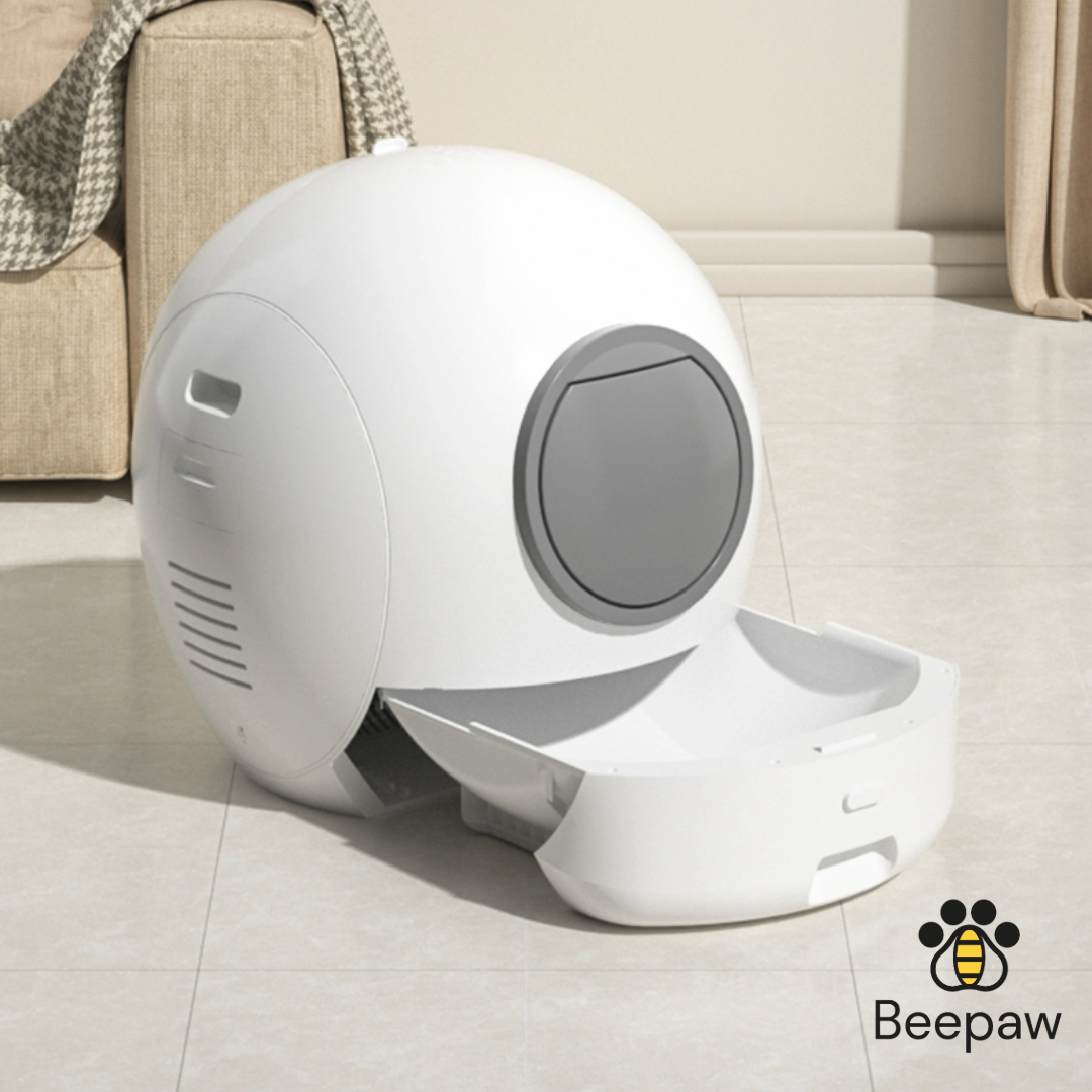 LITERA CON LIMPIEZA AUTOMÁTICA BEEPAW SAND-E BLANCA - Imagen 3