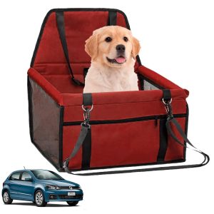 SILLA DE SEGURIDAD VEHICULAR PARA MASCOTAS BEEPAW ROJO