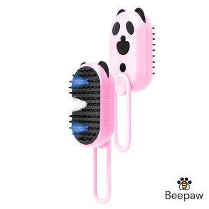 CEPILLO BEEPAW UV CON VAPOR PANDA CON MANGO ROSA