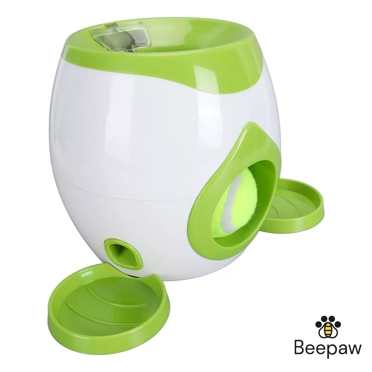 JUGUETE INTERACTIVO P/MASCOTAS CON DISPENSADOR DE ALIMENTO BEEPAW SNACK-E VERDE - Imagen 2