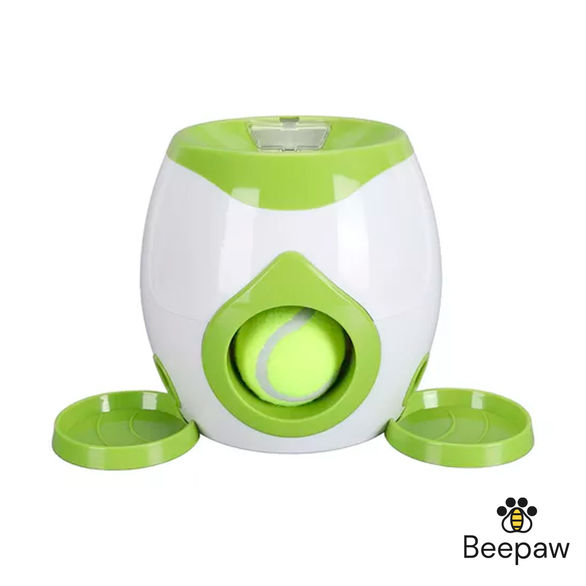 JUGUETE INTERACTIVO P/MASCOTAS CON DISPENSADOR DE ALIMENTO BEEPAW SNACK-E VERDE - Imagen 4