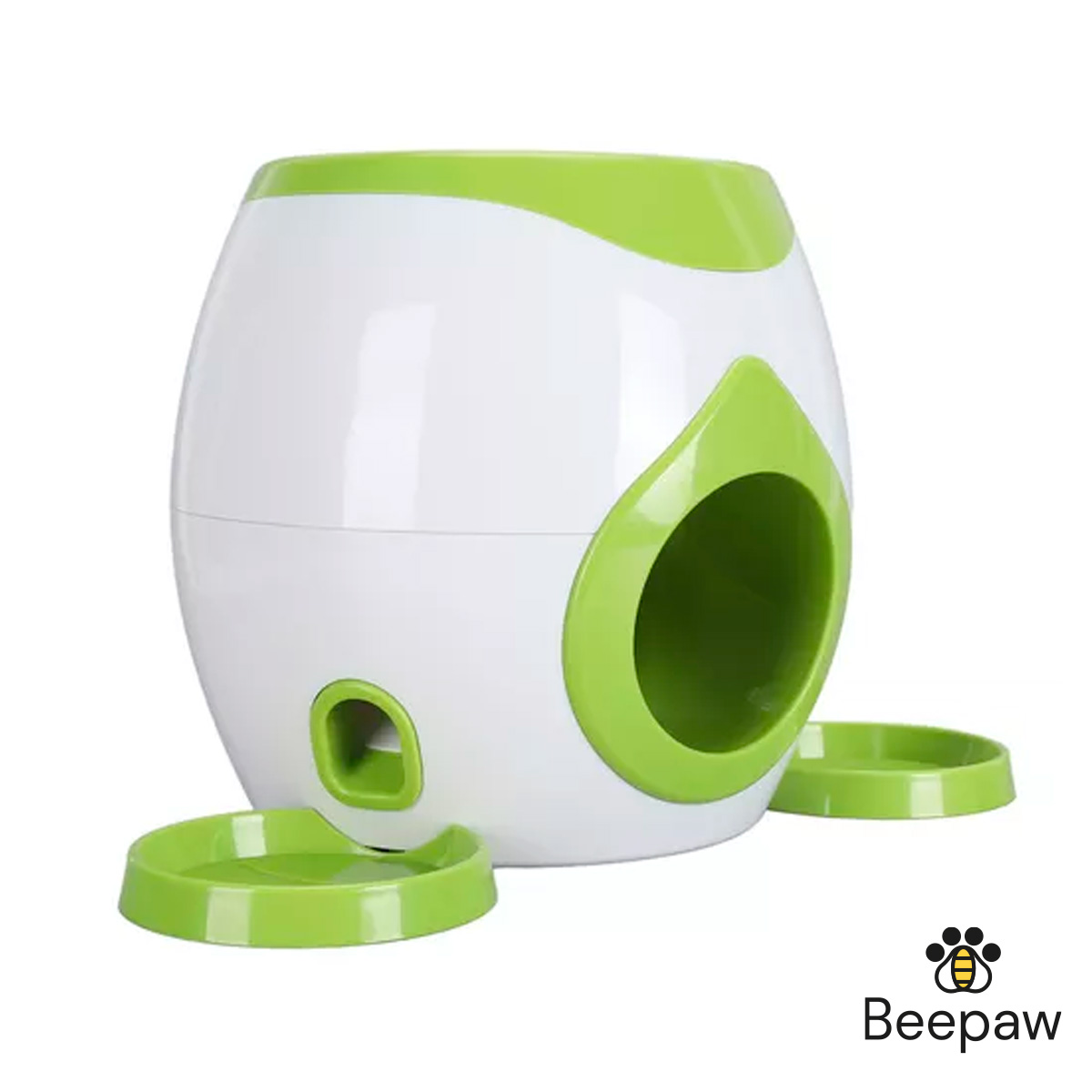 JUGUETE INTERACTIVO P/MASCOTAS CON DISPENSADOR DE ALIMENTO BEEPAW SNACK-E VERDE - Imagen 5
